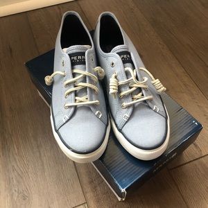 Light Blue Sperry Shoes